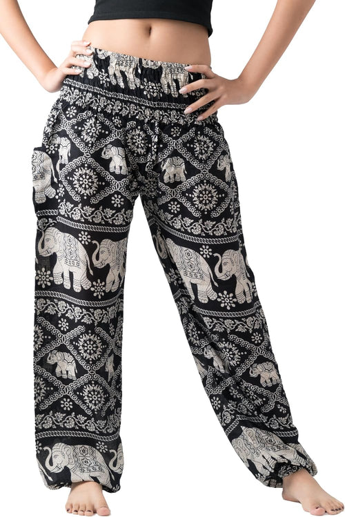 B BANGKOK PANTS Harem Pants Women Yoga Boho Clothes with Pockets