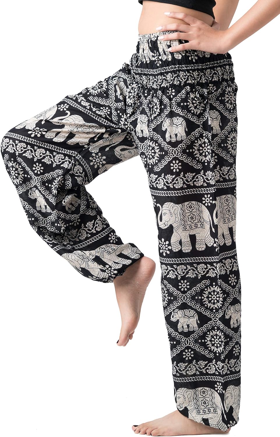 B BANGKOK PANTS Harem Pants Women Yoga Boho Clothes with Pockets