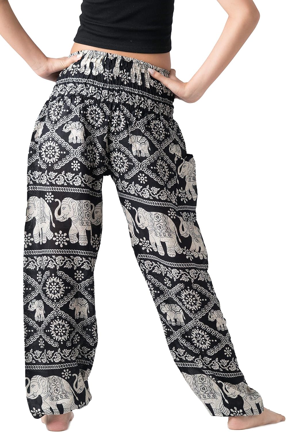 B BANGKOK PANTS Harem Pants Women Yoga Boho Clothes with Pockets