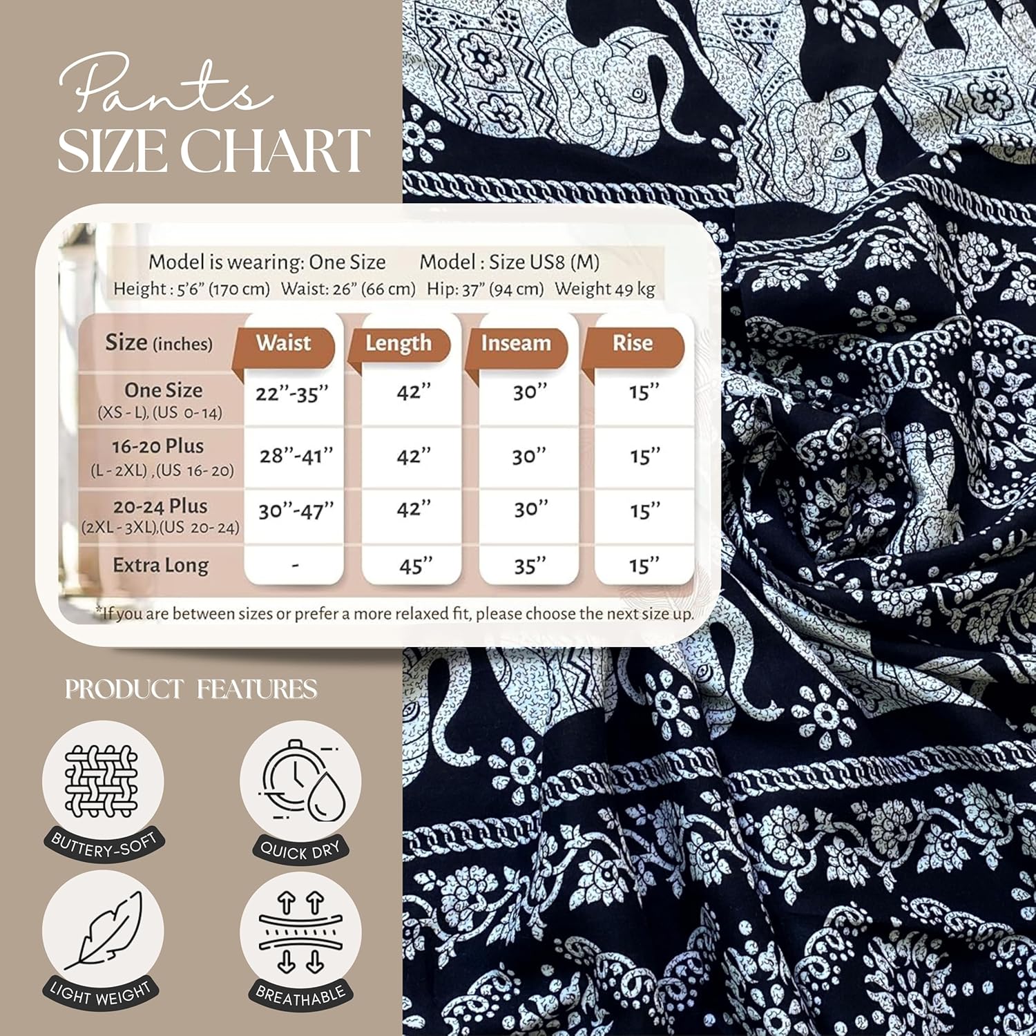 B BANGKOK PANTS Harem Pants Women Yoga Boho Clothes with Pockets